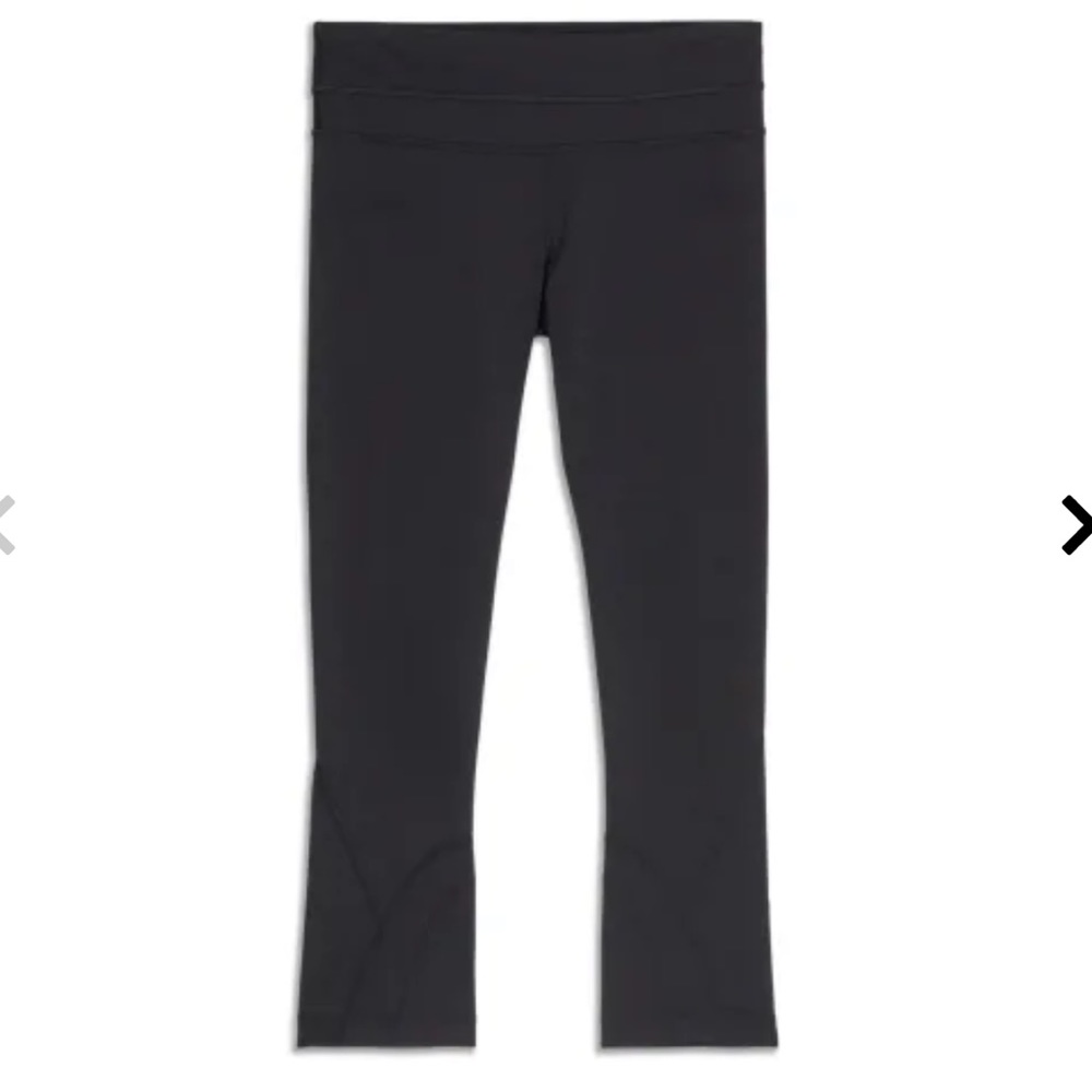 Lululemon Run Inspire High-Rise Crop 22" size 8 color black